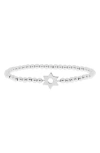Marlyn Schiff Star Of David Stretch Bracelet In Metallic
