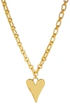 Marlyn Schiff Talia Heart Pendant Necklace In Gold