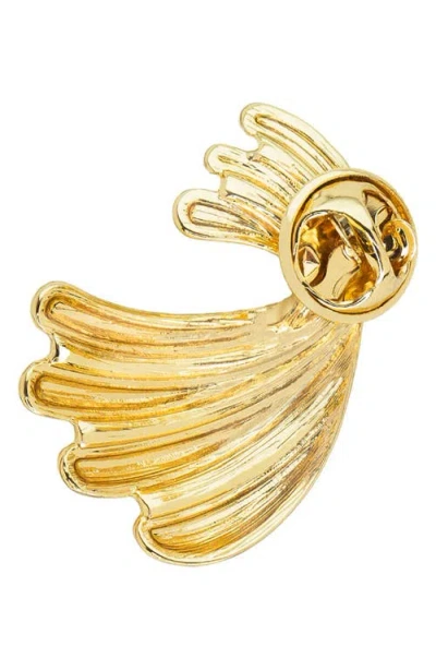 Marlyn Schiff Vicotira Pin In Gold