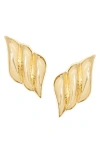 Marlyn Schiff Wing Stud Earrings In Gold
