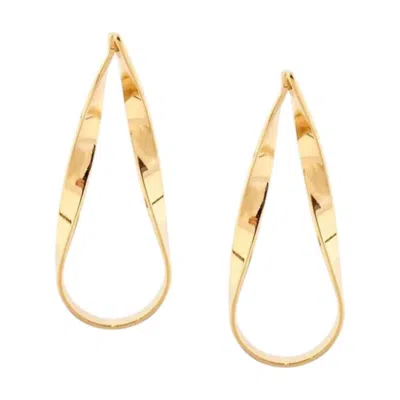 Marlyn Schiff Women's Abstract Twisted Teardrop Earring In Gold
