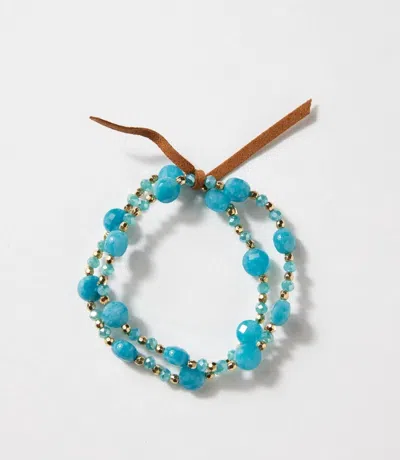 Marlyn Schiff Women's Beaded 2 Set Bracelets In Turquoise In Blue