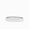 Marlyn Schiff Women's Flat Hinge Bangle In Shiny Silver In Gray