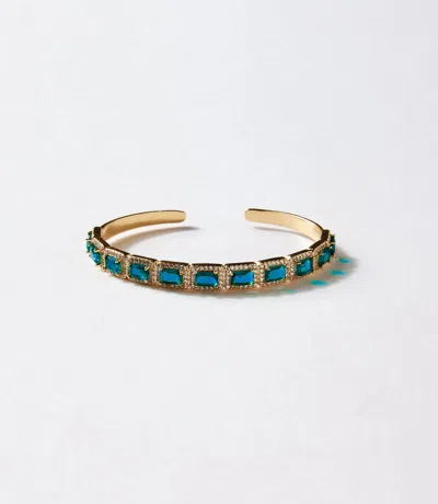 Marlyn Schiff Women's Gemstone Cuff Bracelet In Sapphire Blue