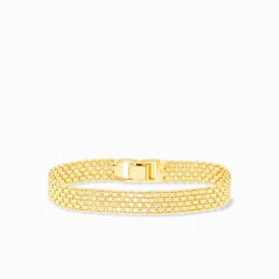 Marlyn Schiff Women's Mini Mesh Chain Bracelet In Yellow Gold