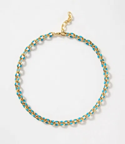 Marlyn Schiff Women's Painted Link Necklace In Turquoise In Blue