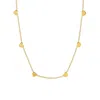 Marlyn Schiff Women's String Of Hearts Necklace In Gold In Gold