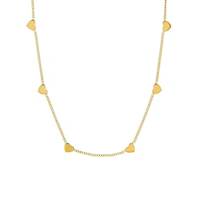 Marlyn Schiff Women's String Of Hearts Necklace In Gold