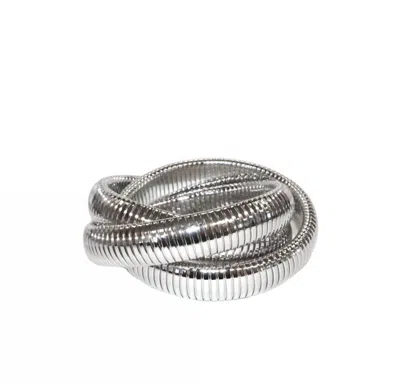 Marlyn Schiff Women's Triple Strand Coil Bracelet In Silver In Metallic