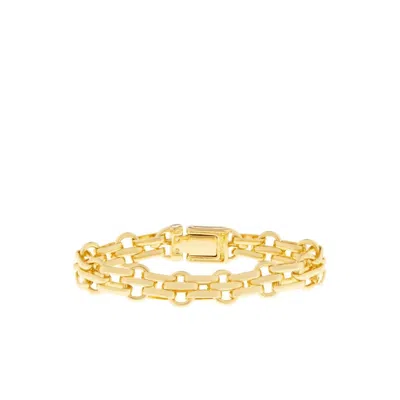Marlyn Schiff Woven Link Bracelet In Yellow Gold