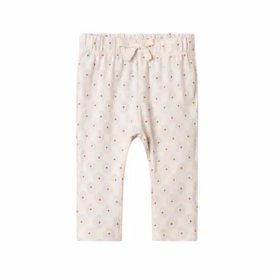 Marmar Copenhagen Kid's Little Tulip Pitti Pants In Cream/ Pink In Neutral