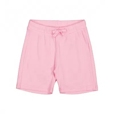 Marmar Copenhagen Kids' Paulo Modal Fine Rib Shorts In Pink Blossom