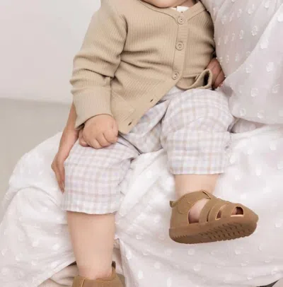 Marmar Copenhagen Kids' Panu Linen Pants In Summer Check In Multi