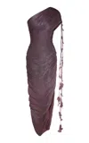 Marmar Halim Asymmetric Neckline Dress