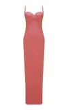 Marmar Halim Cape Maxi Dress In Orange