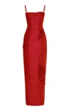 Marmar Halim Corseted Embroidered Gown