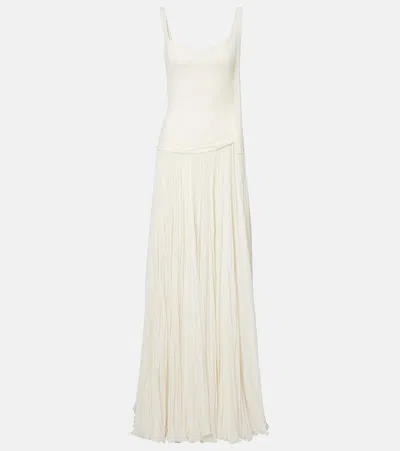 Marmar Halim Crêpe Gown In White