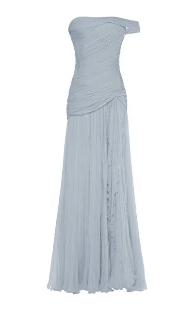 Marmar Halim Draped Column Gown