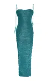 Marmar Halim Draped Column Gown