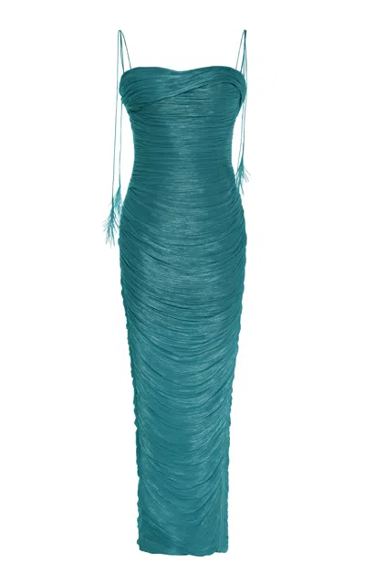 Marmar Halim Draped Column Gown