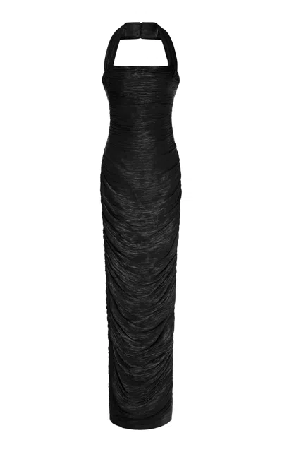 Marmar Halim Halter Draped Gown