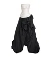 Marmar Halim Mikado-taffeta Strapless Gown In Black