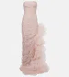 Marmar Halim Sequined Ruffled Tulle Gown