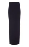 Marmar Halim Silk Satin Maxi Skirt In Black