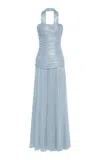 Marmar Halim Strapless Gathered Gown