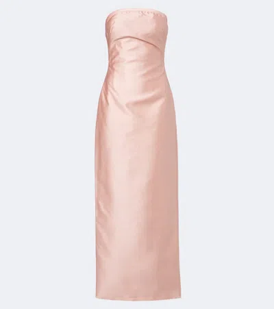 Marmar Halim Strapless Gown In Rosa