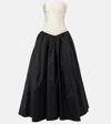 Marmar Halim Strapless Mikado And Taffeta Gown