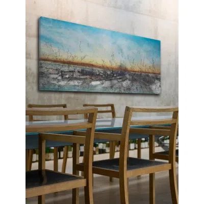 Marmont Hill '42386' By Tracy Silva Barbosa Painting Print On Wrapped Canvas In Blue