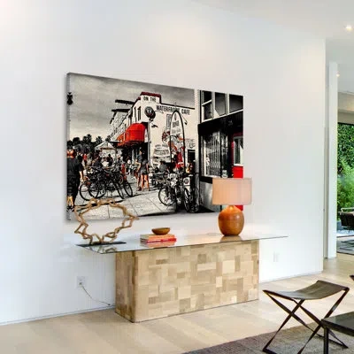 Marmont Hill '43215' By Irena Orlov Painting Print On Wrapped Canvas In White;gray;red
