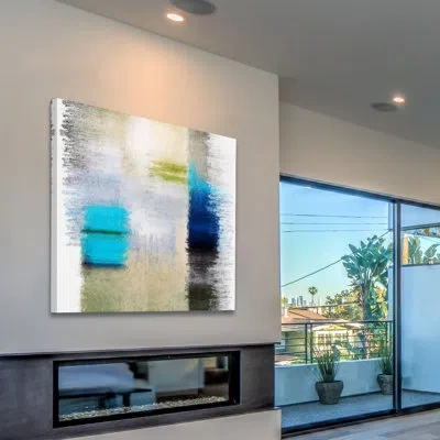Marmont Hill 'abstract 4813-3' By Irena Orlov Painting Print On Wrapped Canvas In Blue;gray