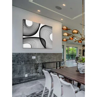 Marmont Hill 'abstract Black And White 21-44-40' By Irena Orlov Painting Print On Wrapped Canvas