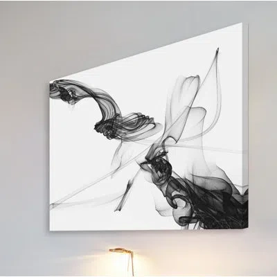 Marmont Hill 'abstract Black And White Art 2015-01-06-30' By Irena Orlov Painting Print On Wrapped Canvas In Black;white