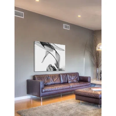 Marmont Hill 'abstract Black And White Art 2015-01-06-36' By Irena Orlov Painting Print On Wrapped Canvas In Black;white