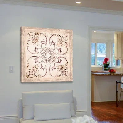 Marmont Hill 'accent' By Irena Orlov Painting Print On Wrapped Canvas In Beige
