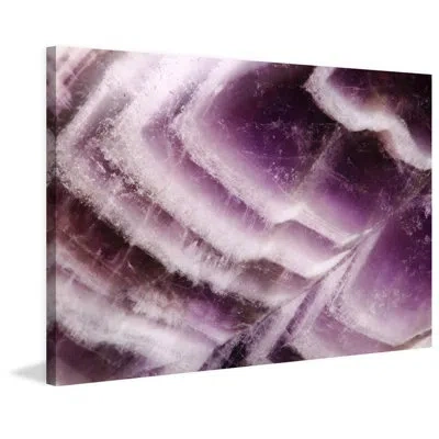 Marmont Hill 'amethyst Cliffs' Painting Print On Wrapped Canvas In White;purple