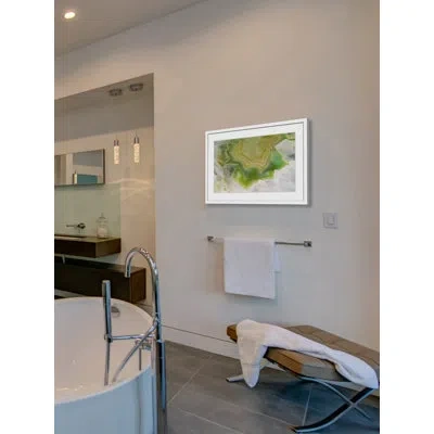 Marmont Hill 'angular Green' Framed Painting Print In Green;gray
