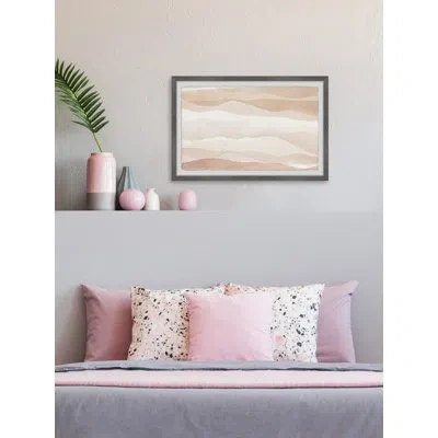 Marmont Hill Appalachian Range - Picture Frame Painting In Beige;pink