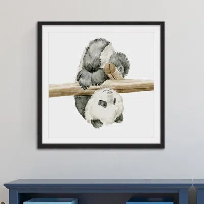 Marmont Hill 'baby Panda Ii' Framed Print In Black;brown