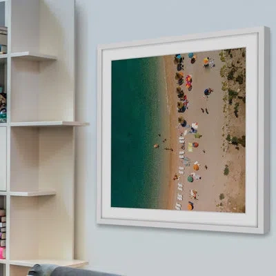 Marmont Hill 'beach Lineup'- Picture Frame Photograph On Paper In White Framed
