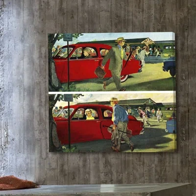 Marmont Hill Before And After Graphic Art On Wrapped Canvas In Green;red