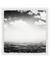 Marmont Hill Blinding White Horizon Framed Print Wall Art In Multicolor