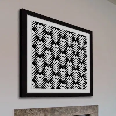 Marmont Hill 'blooming' Framed Painting Print In Black;white