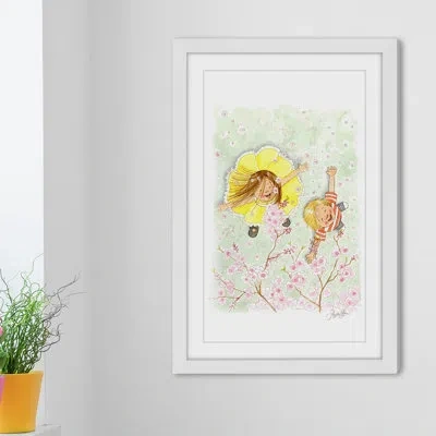 Marmont Hill 'blossom Shower' By Phyllis Harris Framed Print In Green