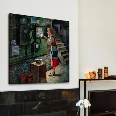 Marmont Hill Blown Fuse By Amos Sewell Painting Print On Wrapped Canvas In Green;gray;red