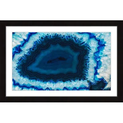 Marmont Hill 'blue Anger' Framed Painting Print In Black Framed
