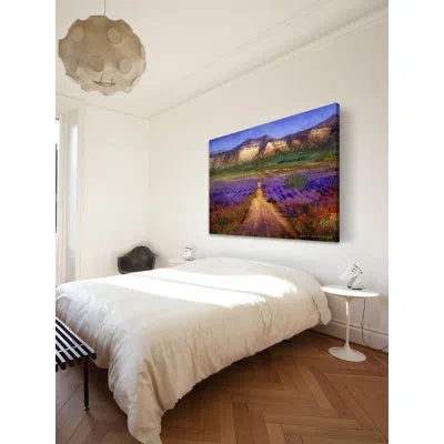 Marmont Hill 'bountiful Valley' By Chris Vest Painting Print On Wrapped Canvas In Green;purple